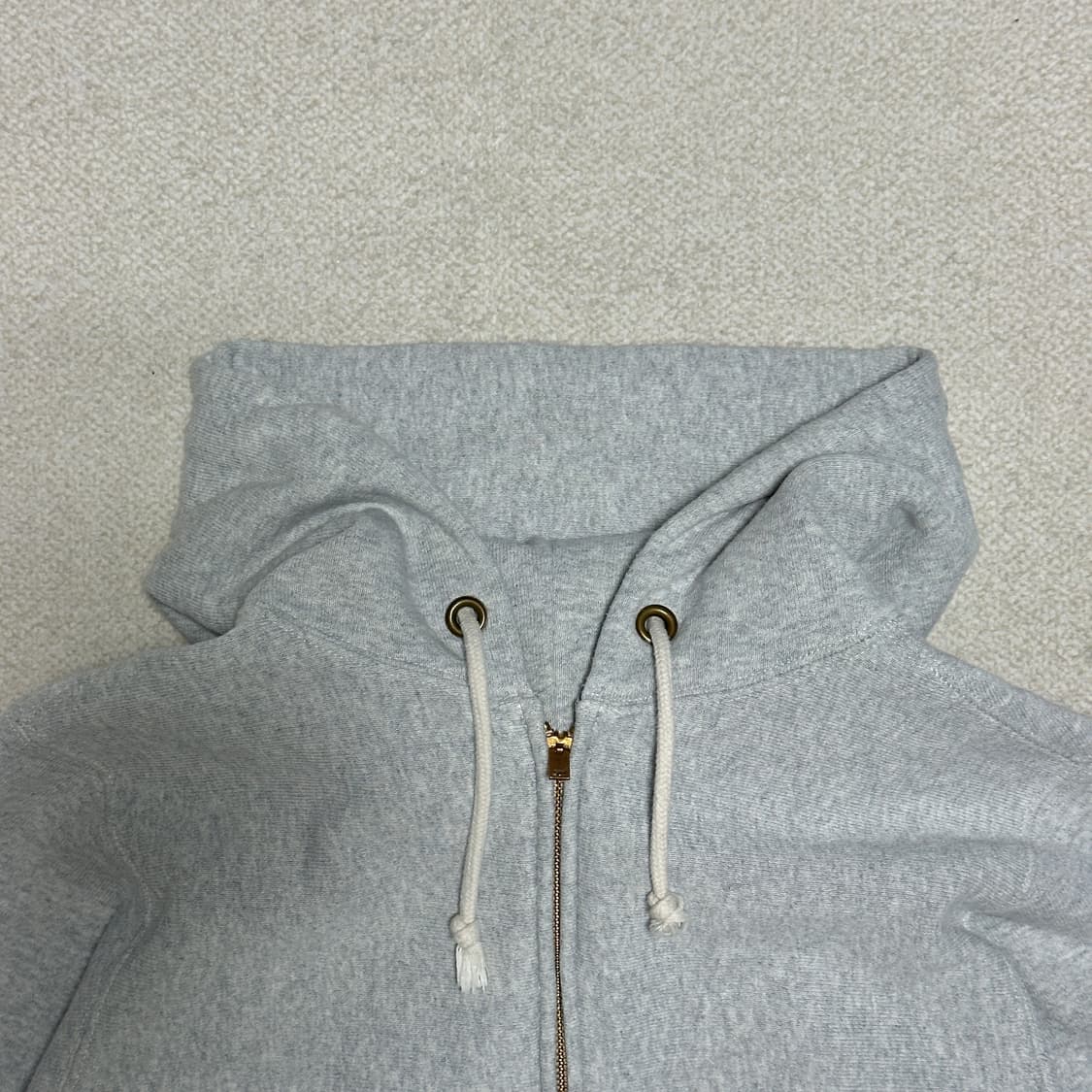 챔피온 리버스위브 블루택 기모 후드 집업 상품이미지5