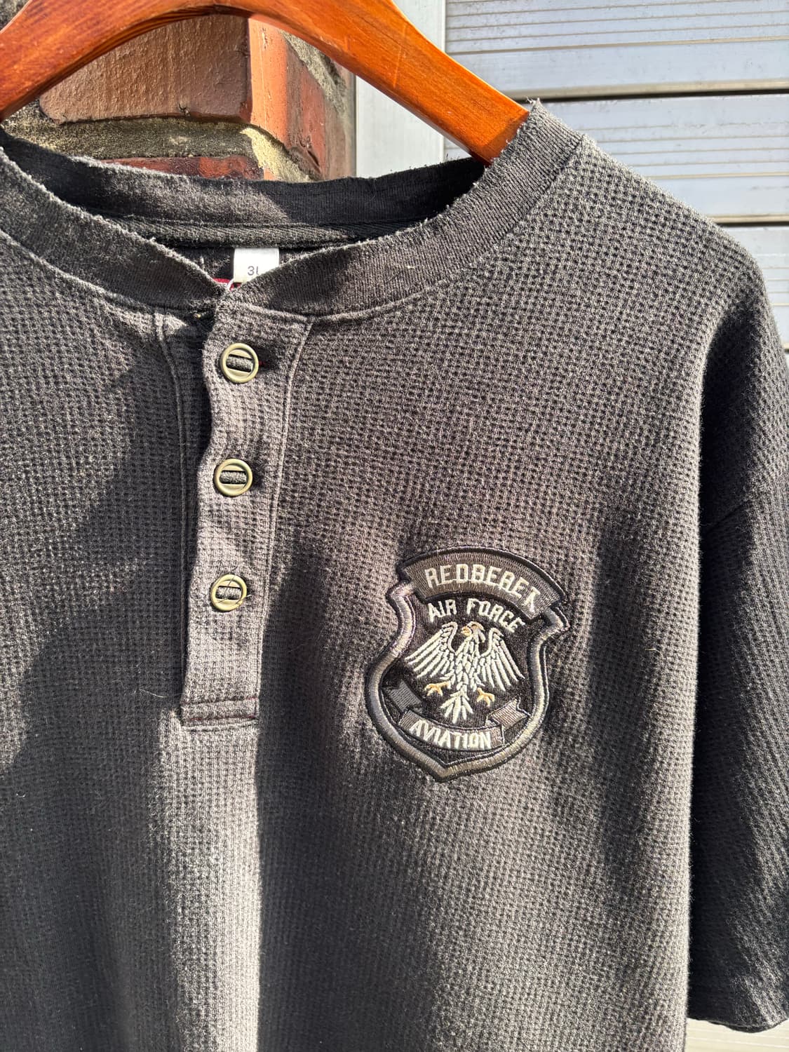 Red Berets Military 와플 헨리넥 티셔츠 상품이미지3