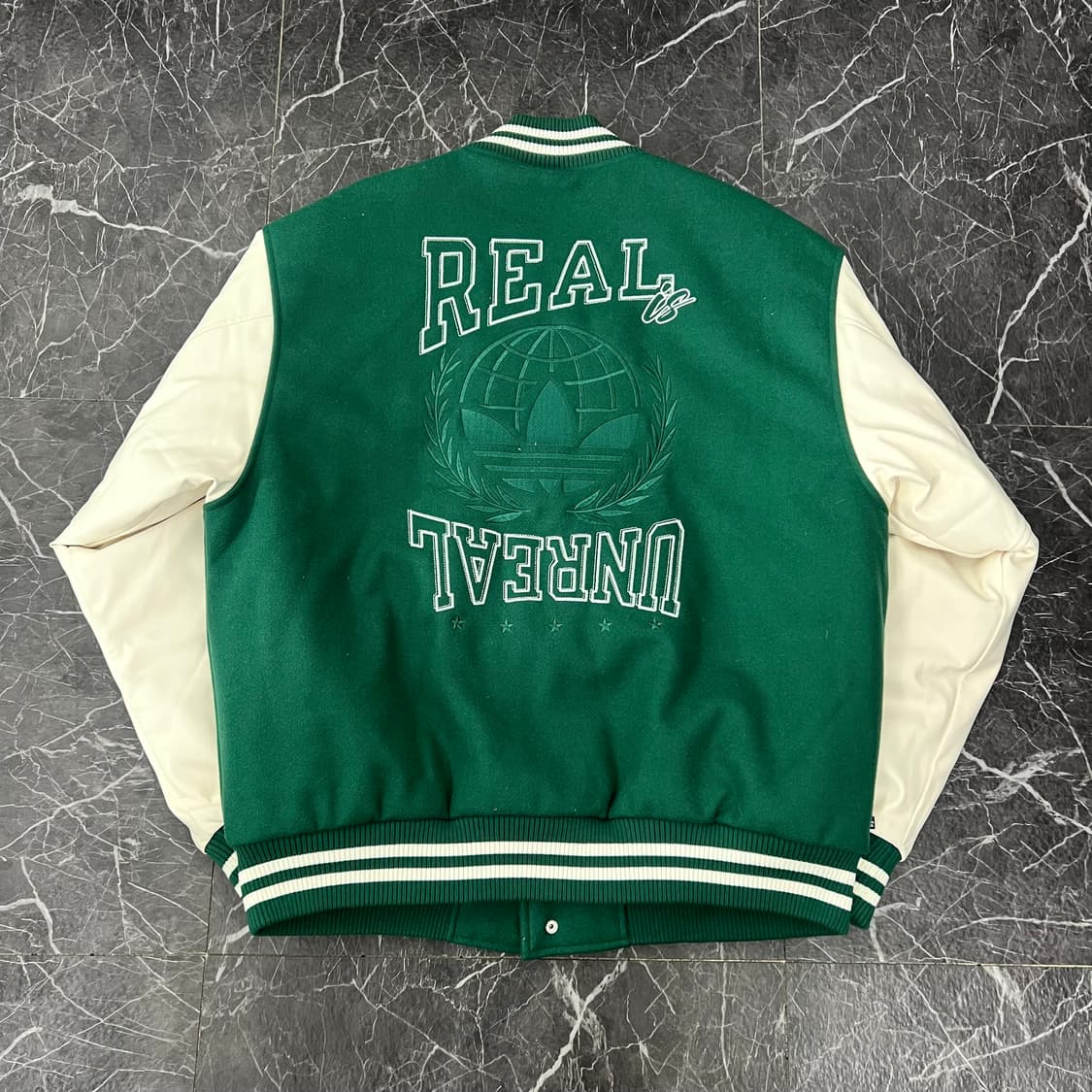 아디다스 팀 그린 배색 MC 바시티 자켓 상품이미지2