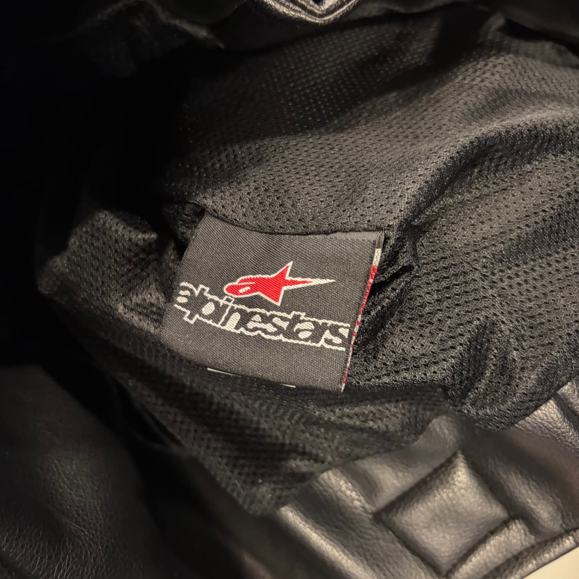 [S] 알파인스타 블랙 레더 가죽 라이더 자켓 D768 상품이미지9