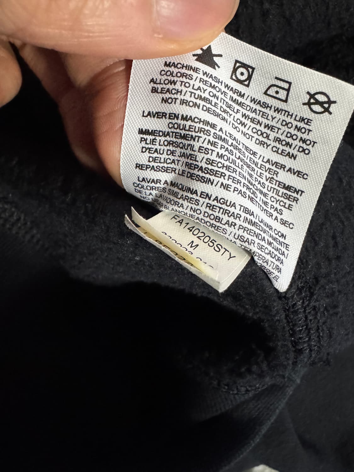 나이키 솔로 스우시 블랙 기모 후드티 M ~ L 상품이미지5