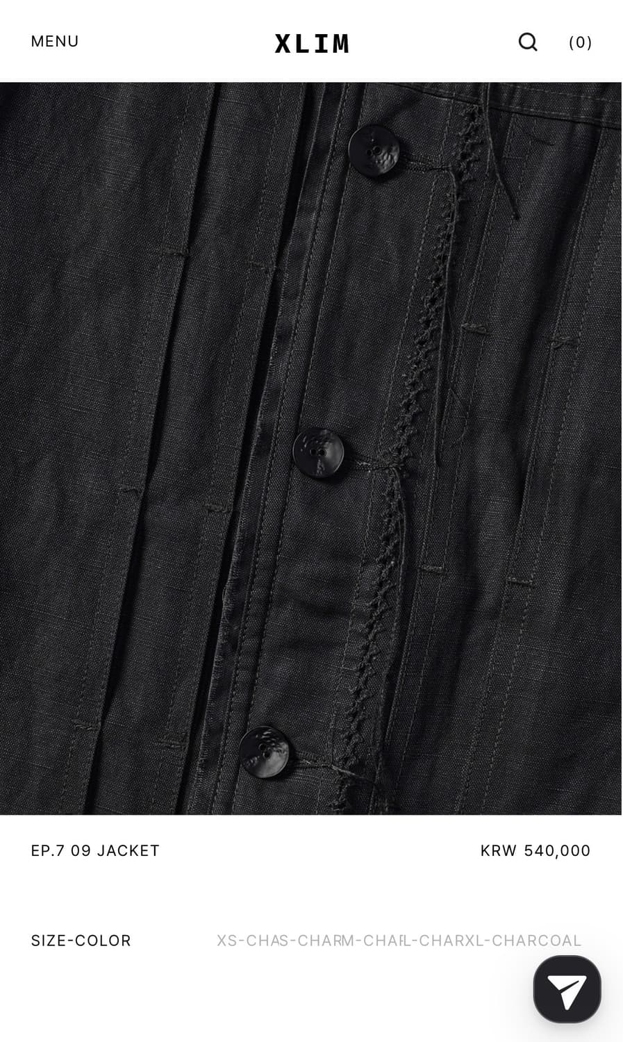 [!!급처!!] 엑슬림 ep.7 09 jacket charcoal 상품이미지6