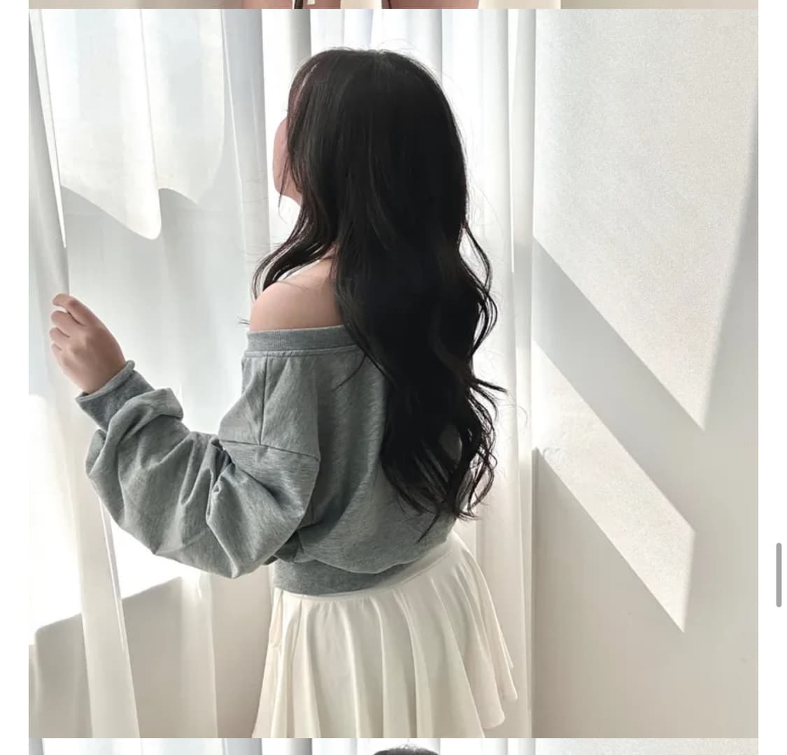 오프숄더 맨투맨 상품이미지3