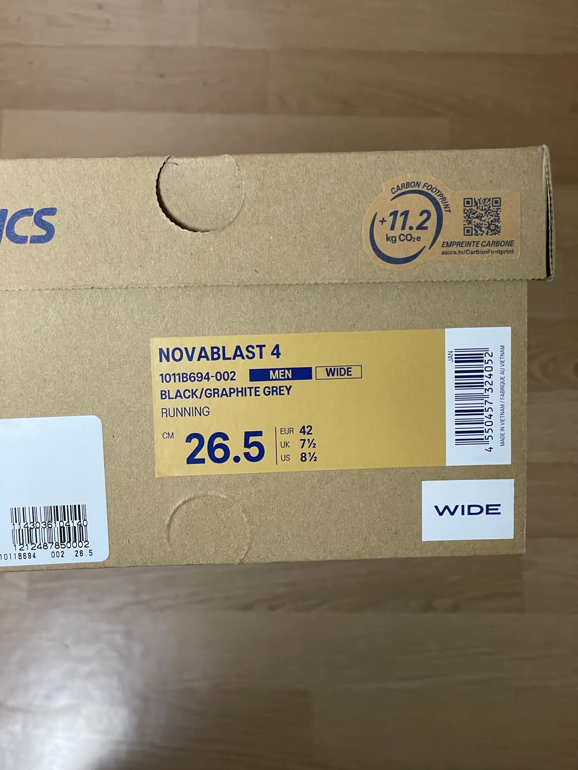 [265] 아식스 노바블라스트4 블랙 와이드 상품이미지8