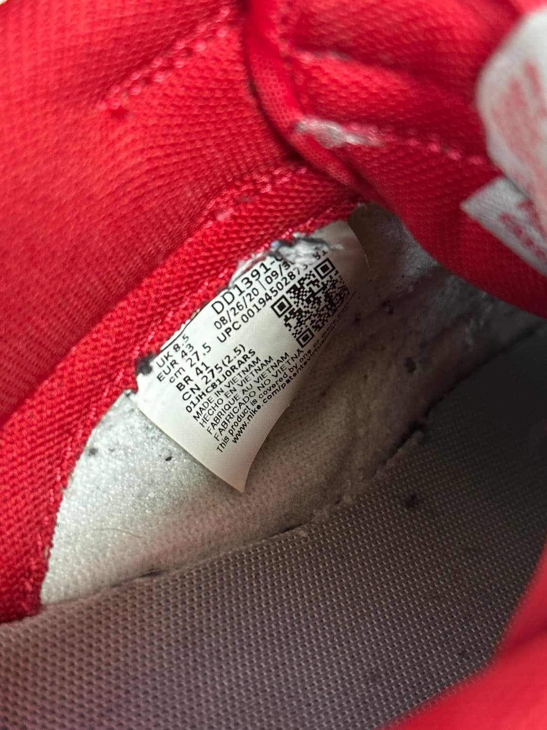 나이키 덩크 로우 레트로 미디움 그레이 275 상품이미지3