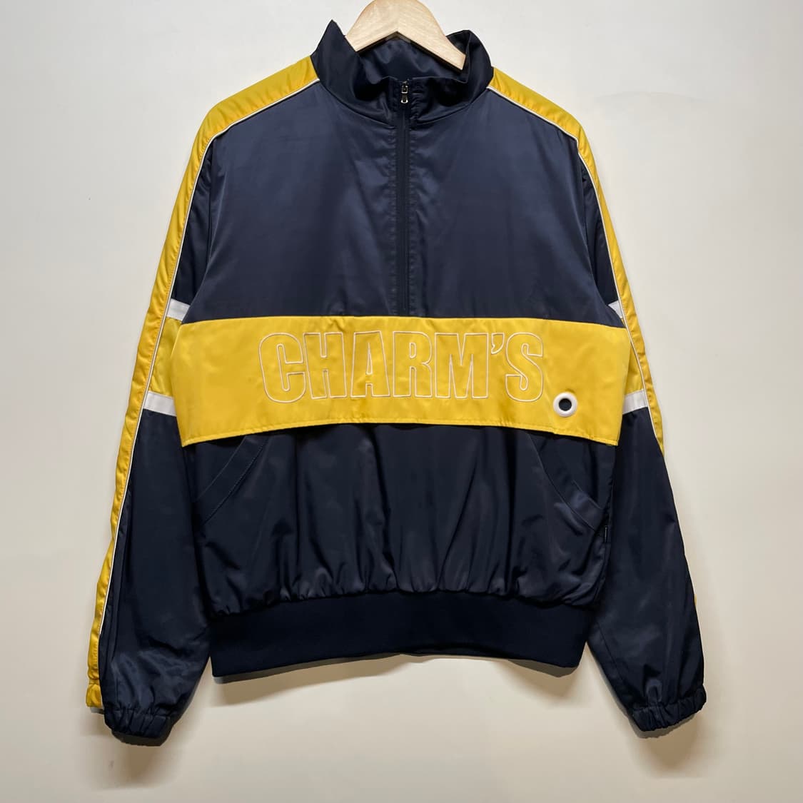 참스 CHARM'S 반집업 바람막이 점퍼 네이비 상품이미지1