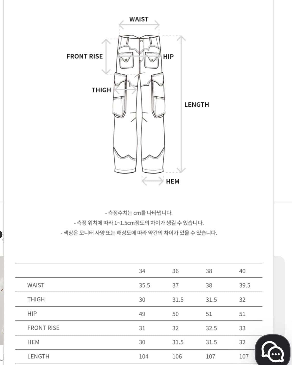 앤더슨벨 팬츠 DENIM SHEER CARGO PANTS 상품이미지6