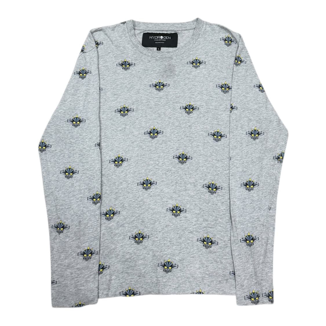 하이드로겐 이태리 프린팅 롱슬리브 긴팔티 그레이 L 상품이미지1