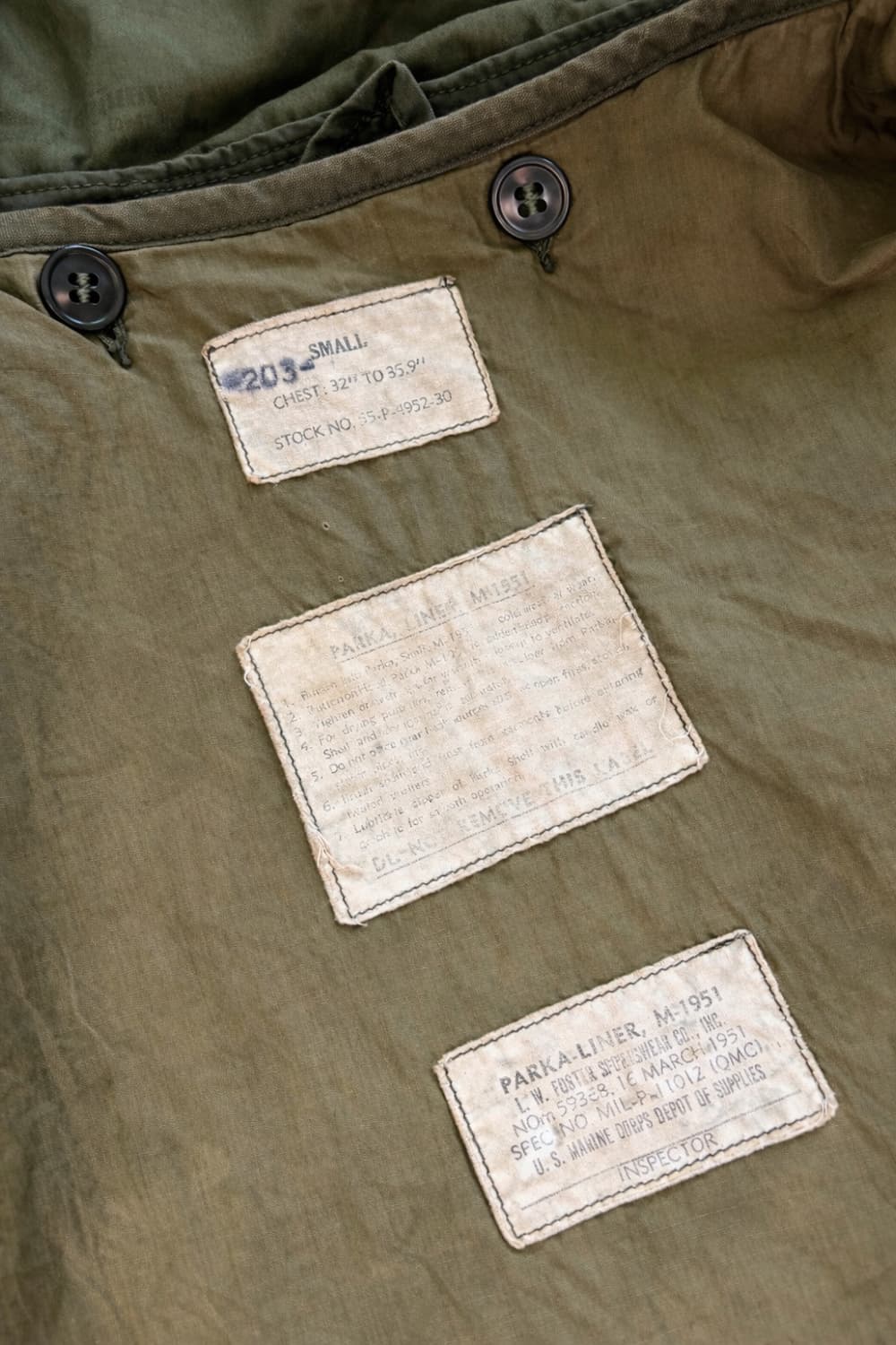 50's 미군 M-51 피쉬테일 파카 105~110 상품이미지9