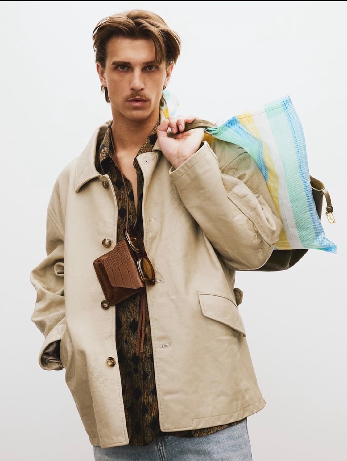 렉토 빈티지 초어 레더 L 상품이미지1