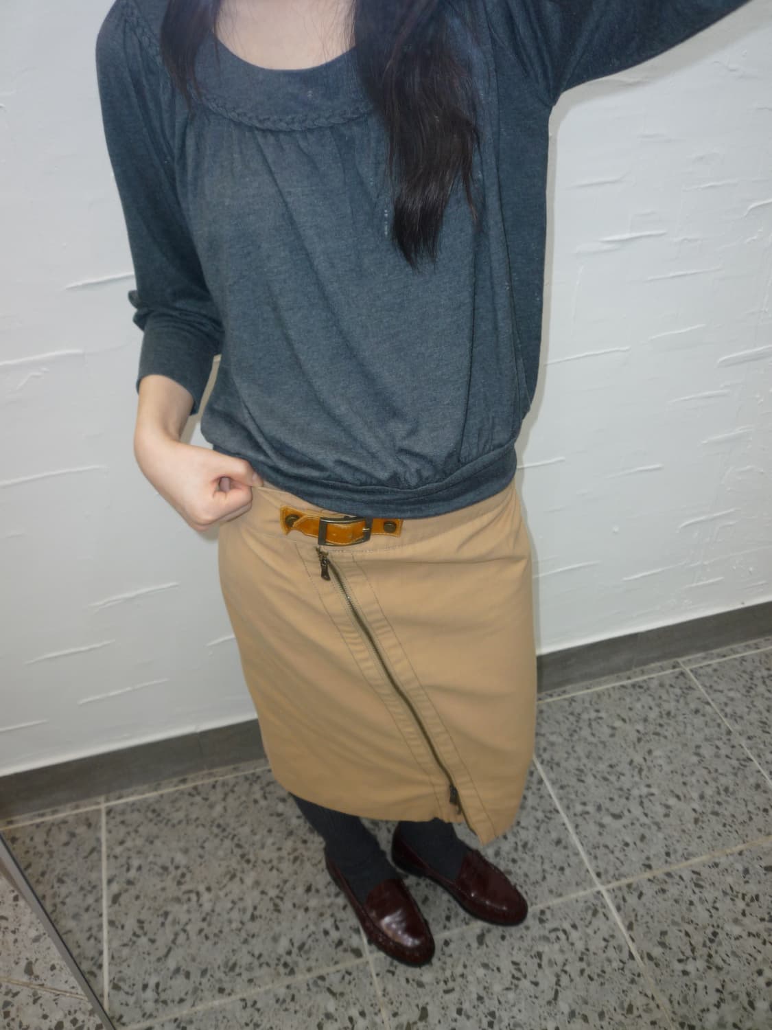 frill u-neck long sleeve 상품이미지1