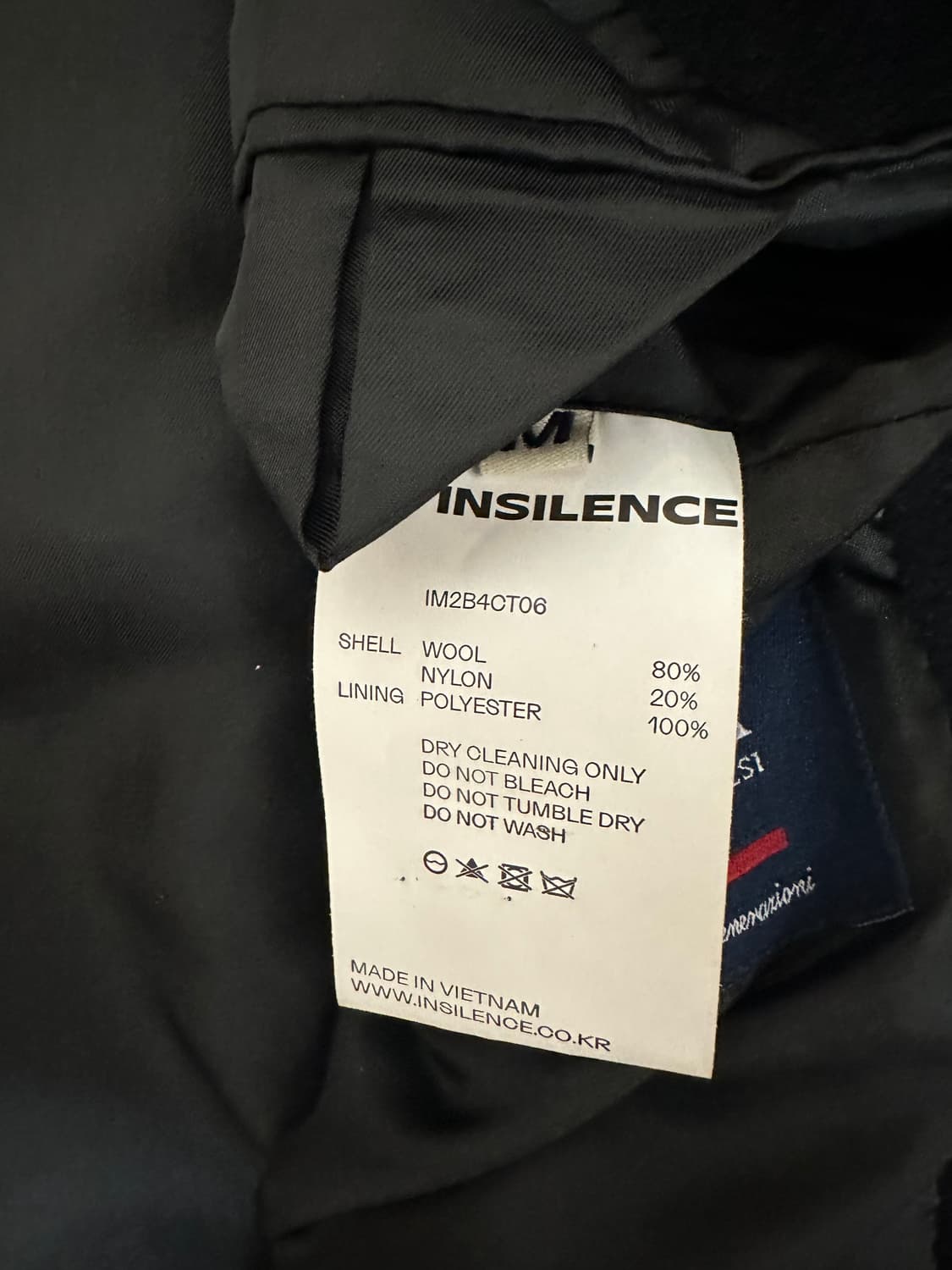 인사일런스 발마칸 더플 코트 블랙 M사이즈 상품이미지6