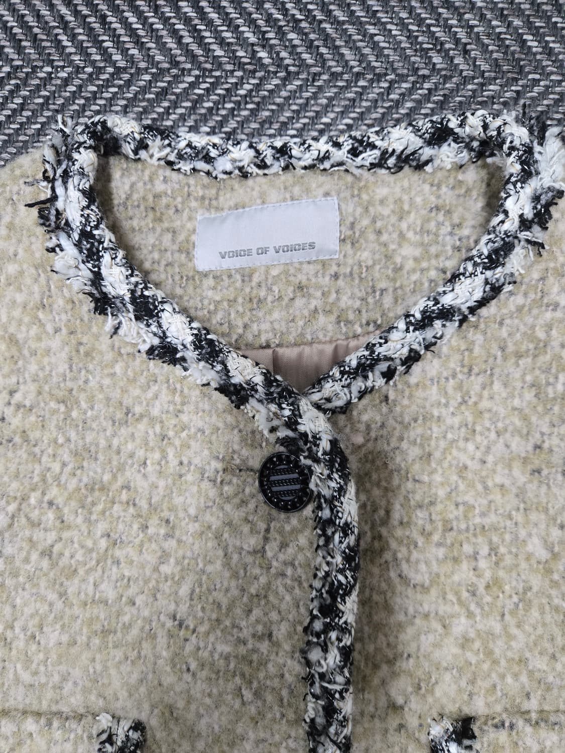 보브 VOICEOFVOICES 플랩포켓 트위드자켓 모94%자켓 상품이미지4