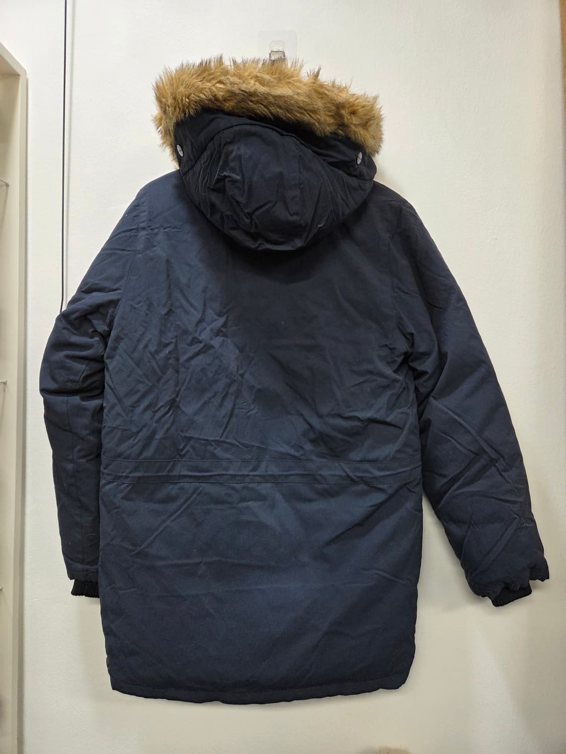 칼하트 네이비 후드 덕다운 패딩 점퍼 90 빵빵다운 폭신폭신다운 상품이미지4