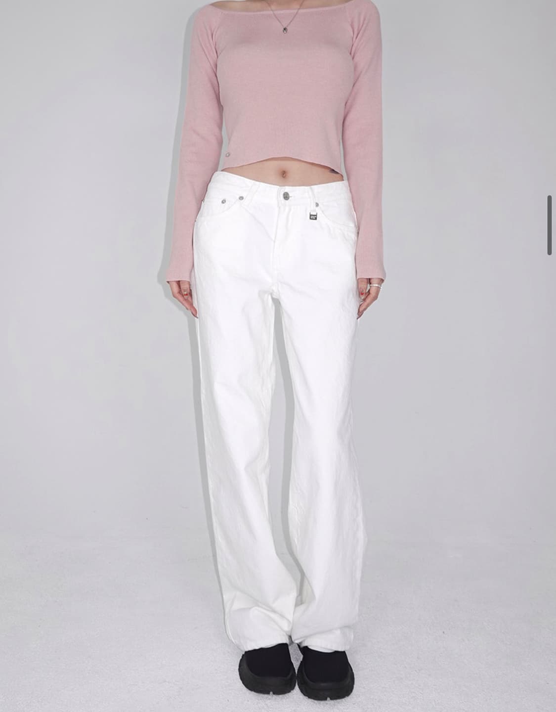 (새상품)화이트 바지 상품이미지2