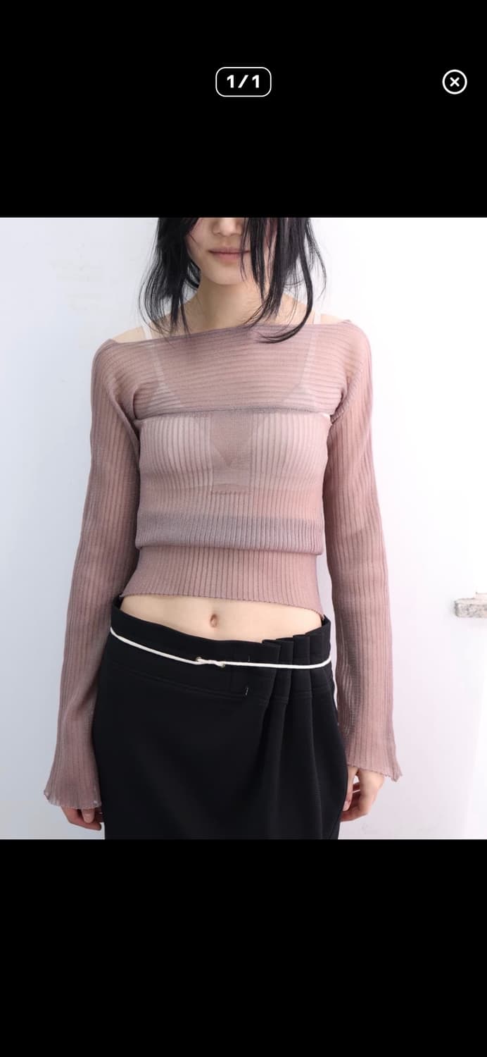 을리카상투스 시어 탱크탑 핑크 상품이미지1