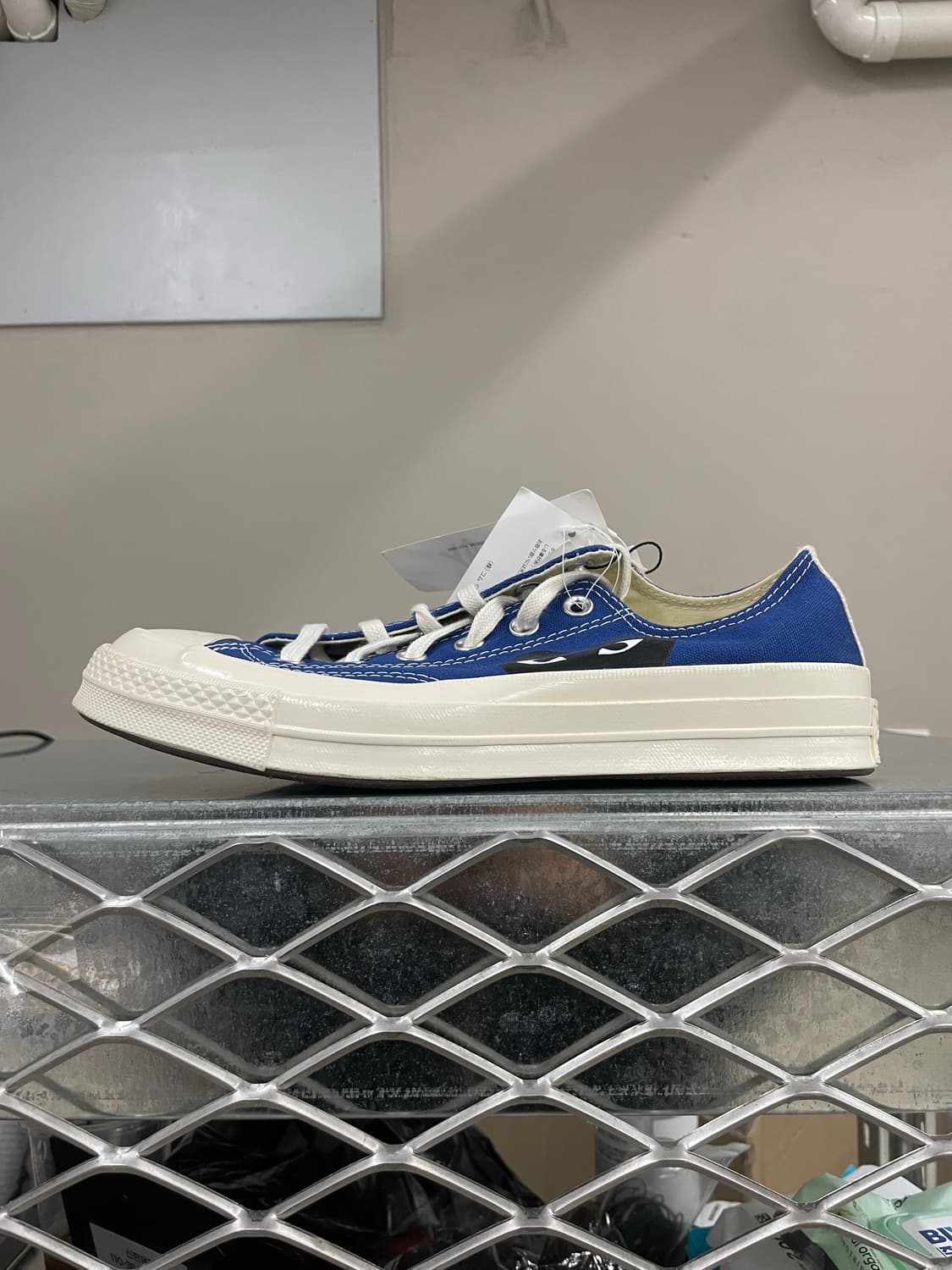 컨버스 x 꼼데 블루 로우 255mm(박스x)(gr-4621) 상품이미지1