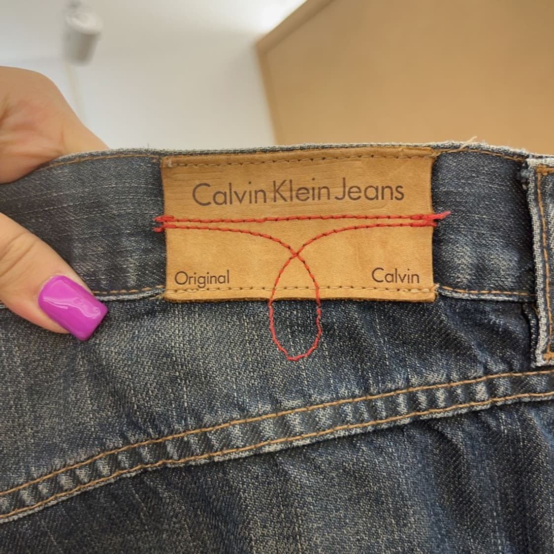 캘빈클라인 올드스쿨 빈티지 세미 와이드 데님 팬츠 31인치 C06592 상품이미지4