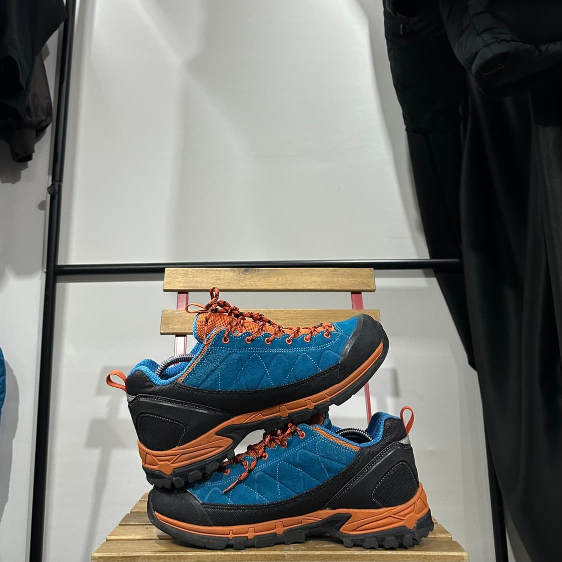 280) 몽벨 트레킹화 남성 남자 등산화 블루 상품이미지7