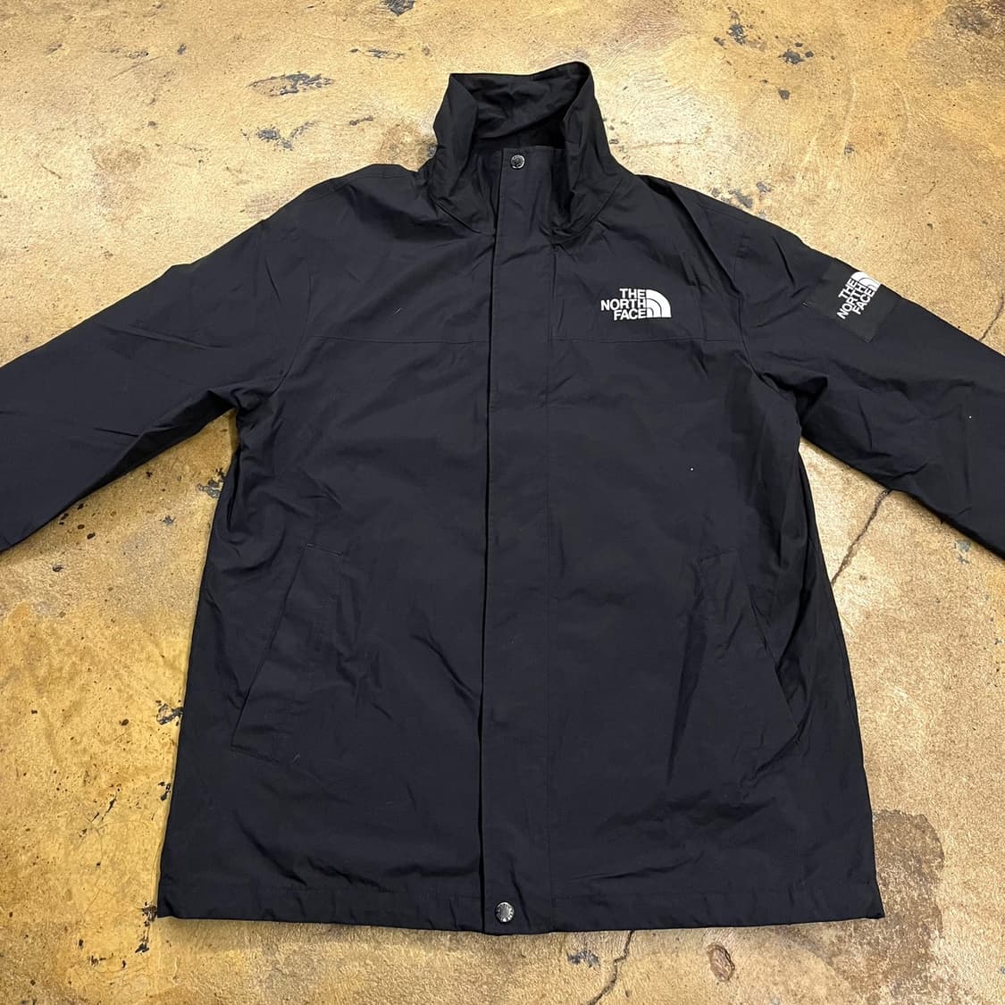 [정품/M] 노스페이스 블랙 바람막이 자켓 b14 상품이미지3