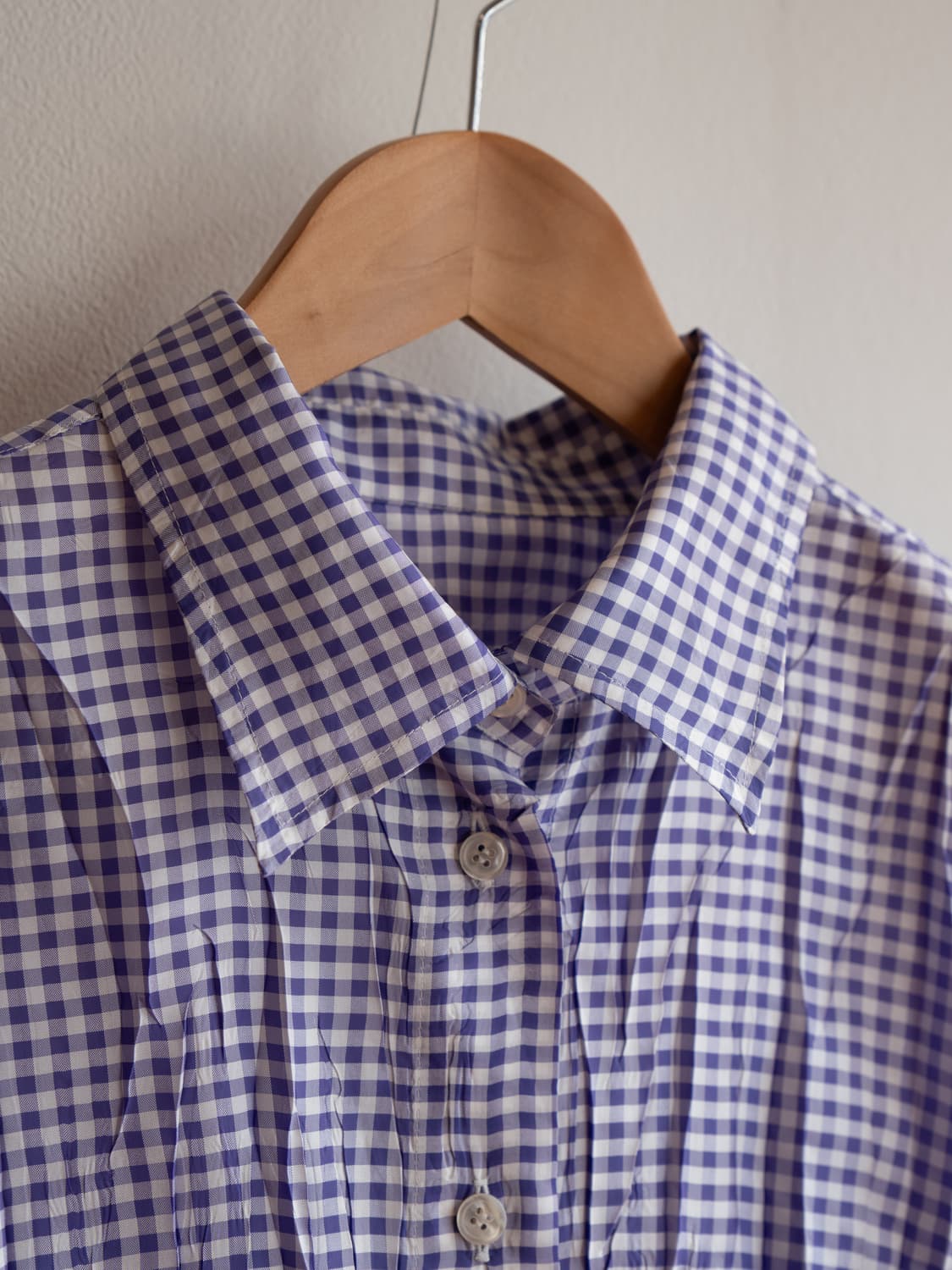 이세이미야케 플리츠플리즈 깅엄 체크 셔츠 상품이미지3