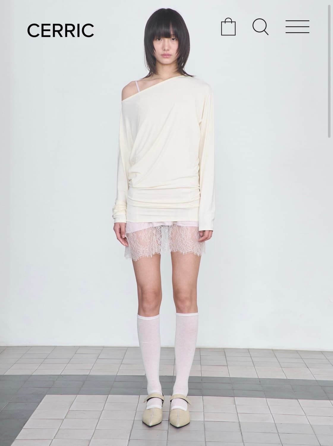 세릭 Basic Tappered Top - Lime 상품이미지1