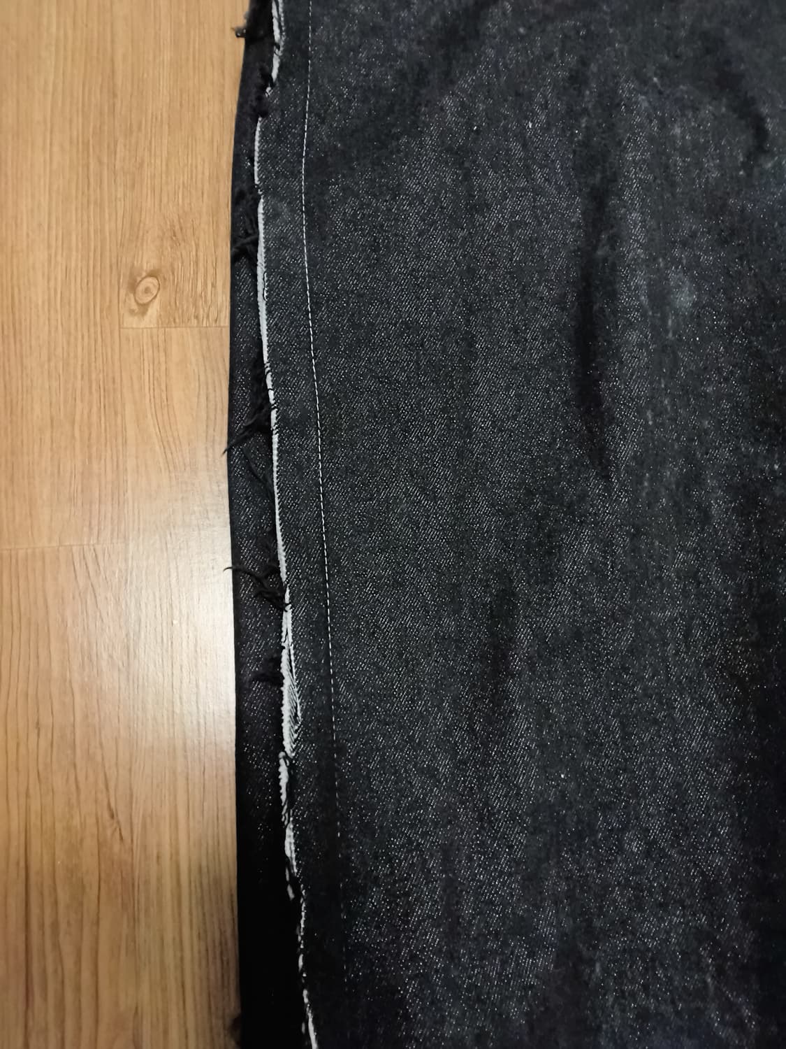 마지막가격)써저리 와이드 데님 블랙 M 상품이미지5