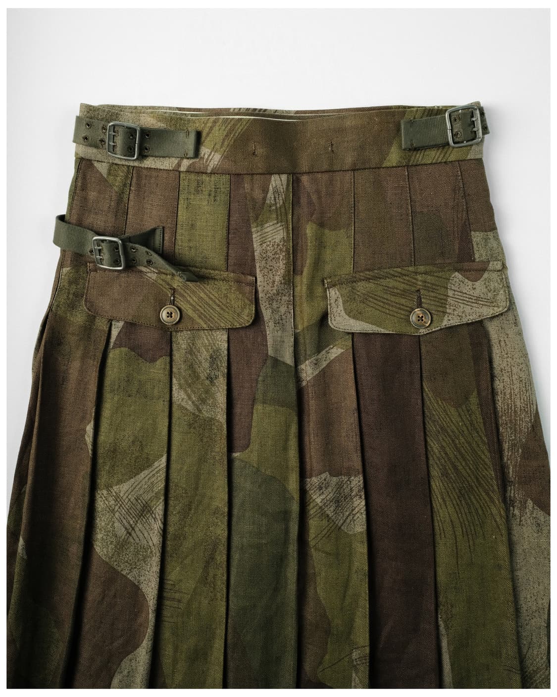 나이젤카본 우먼 킬트스커트 리넨 카모 8사이즈 상품이미지4