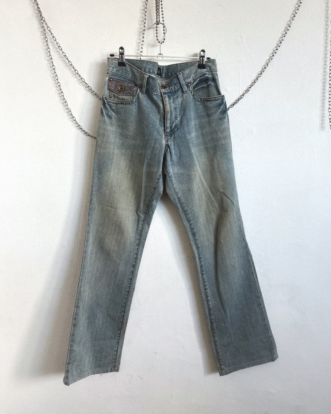 louis chavlon vkei 비쥬얼계 파이톤 부츠컷 데님 상품이미지2