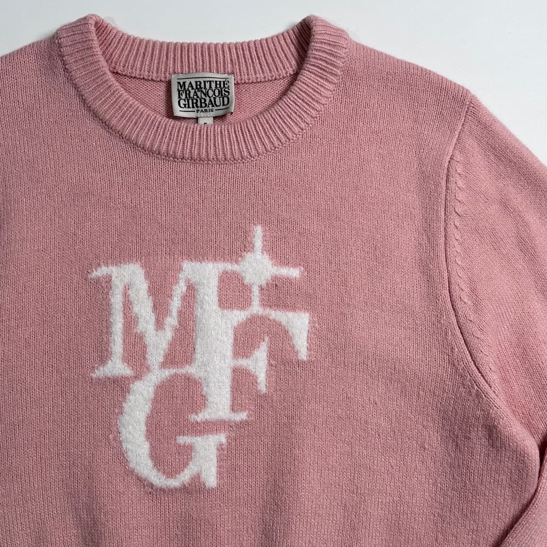 마리데프랑소와저버 핑크 크롭 니트 상품이미지3