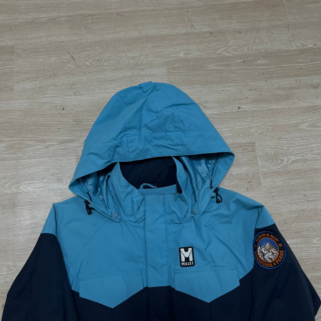 밀레 엠리밋 여성 배색 바람막이 후드자켓 [스카이블루] S/90 상품이미지2