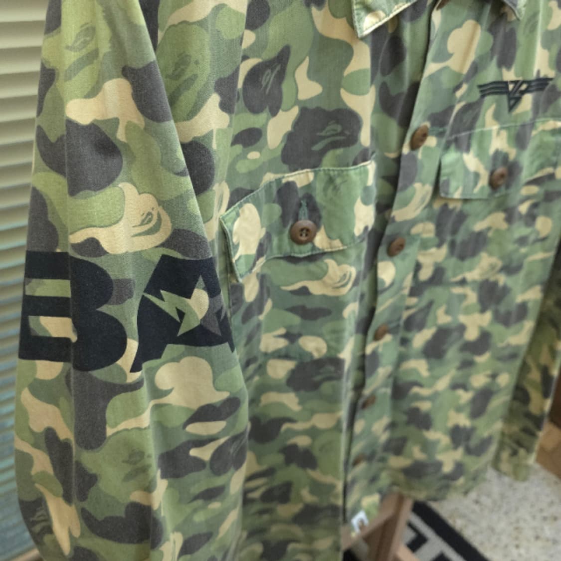 [A BATHING APE] 베이프 ABC 카모 밀리터리 셔츠! 상품이미지3