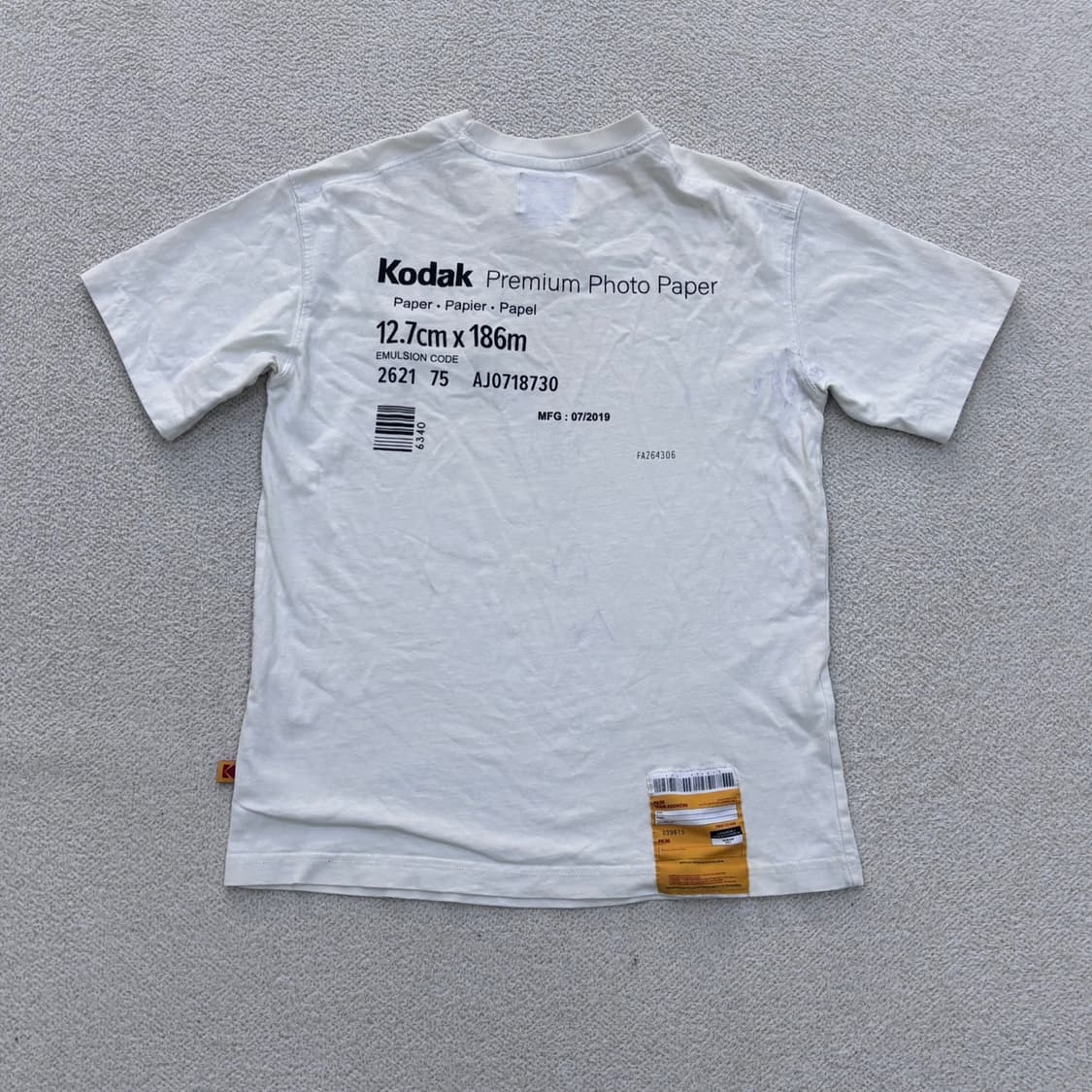 XS 코닥 스몰로고 반팔 티셔츠 0413E 상품이미지2