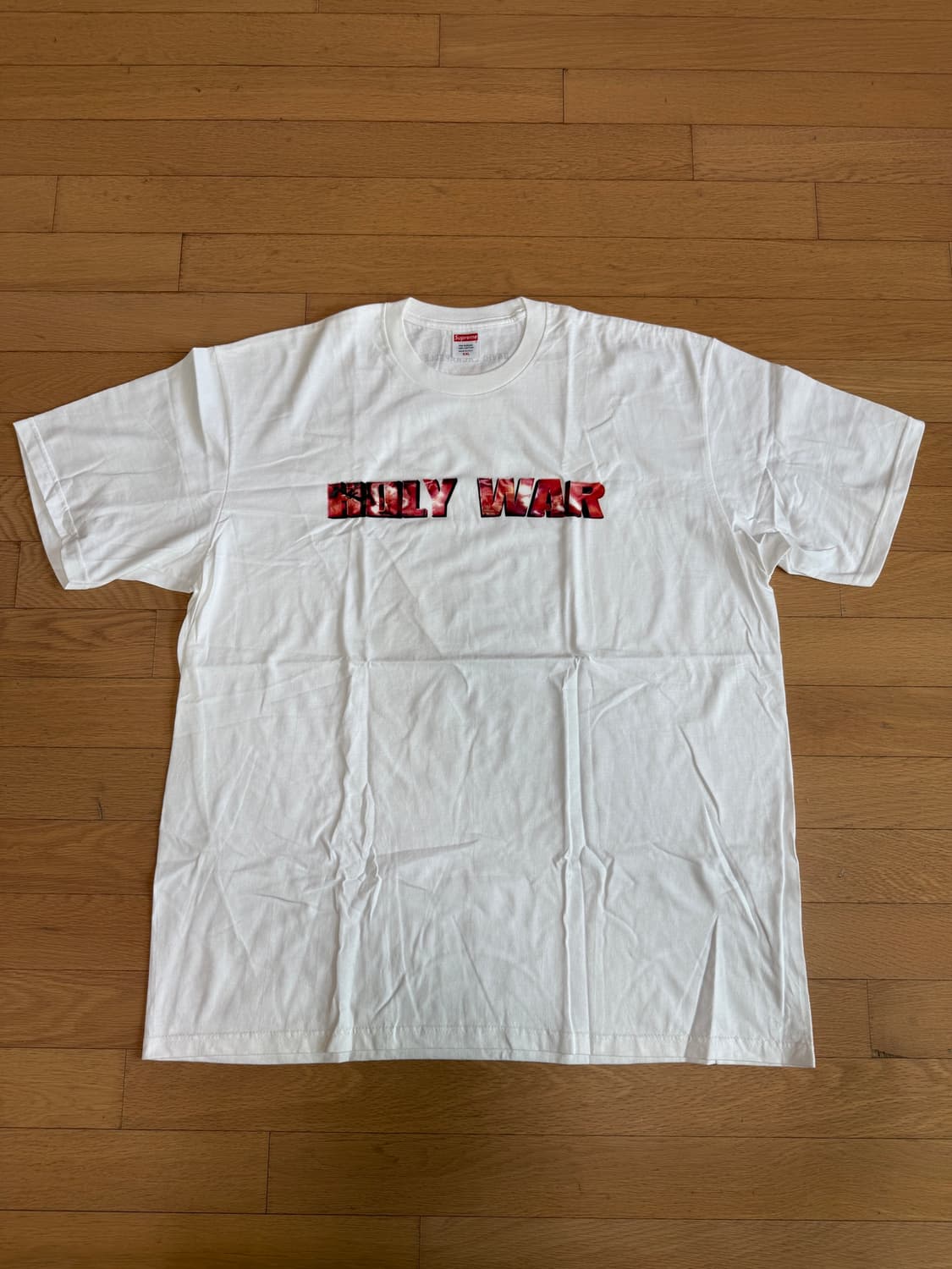 [XXL] supreme 슈프림 홀리 워 반팔 티셔츠 흰색 상품이미지1