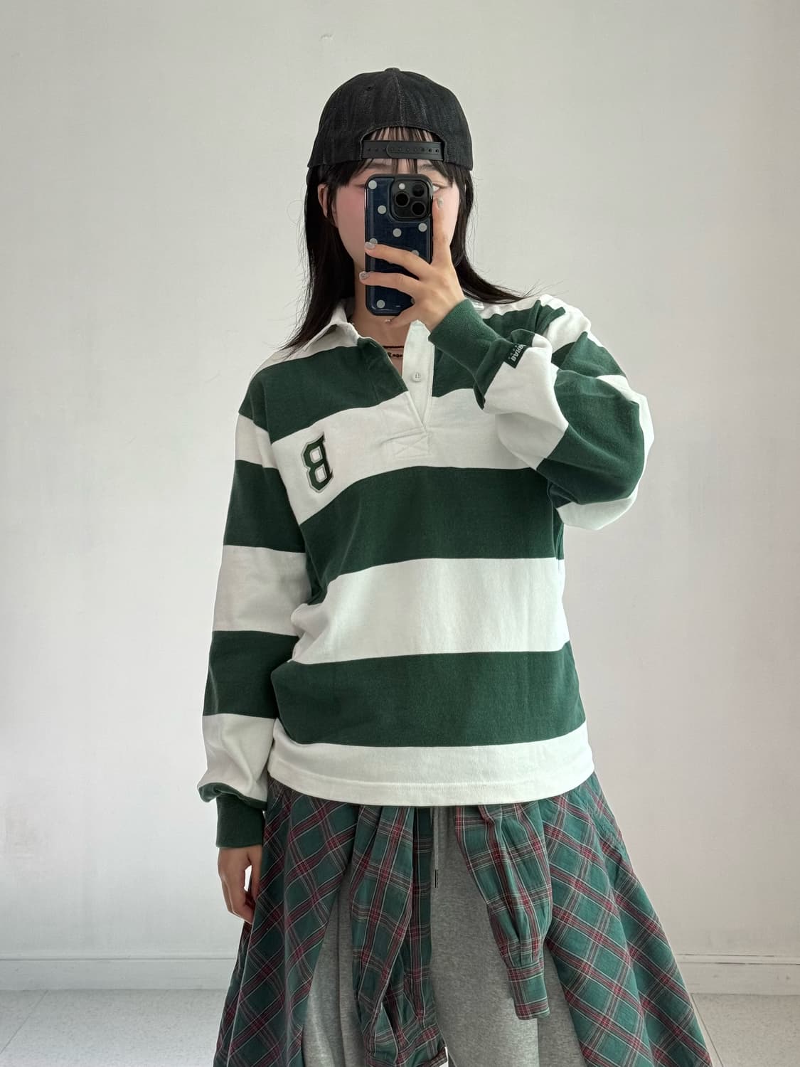 바바리안 그린 럭비 티셔츠 상품이미지1