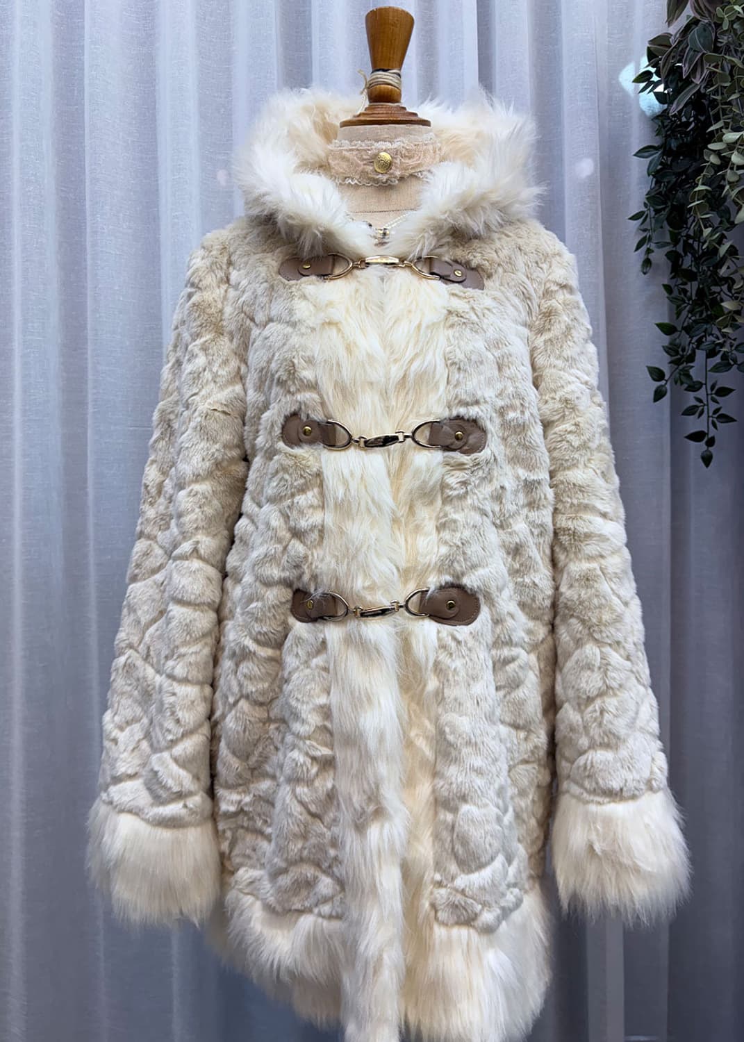 에코퍼 벨크로 후드 코트 상품이미지1