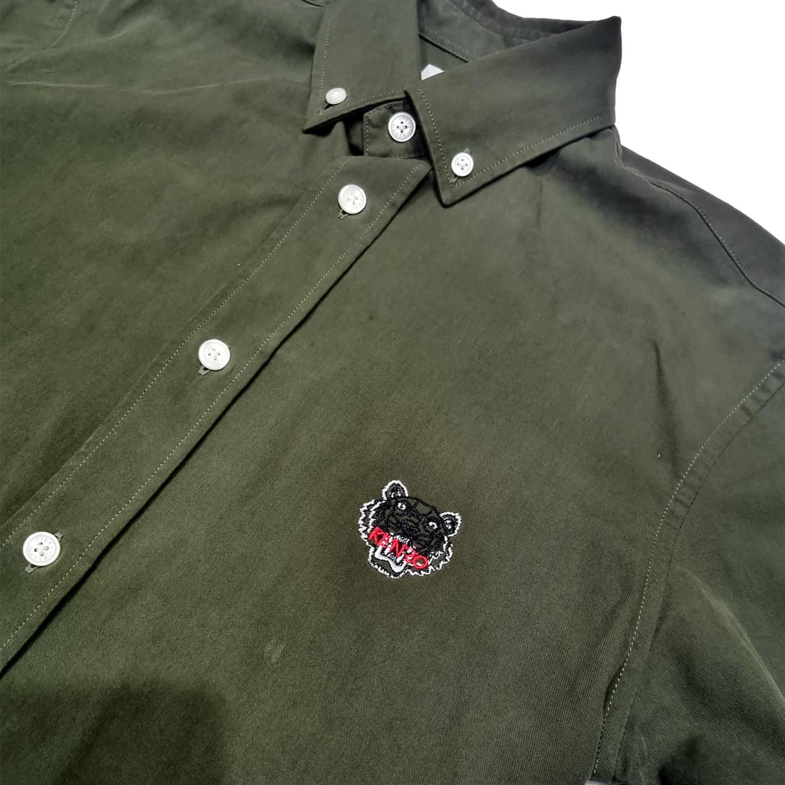 겐조 * 타이거 크레스트 셔츠 * 올리브 * XS 상품이미지4