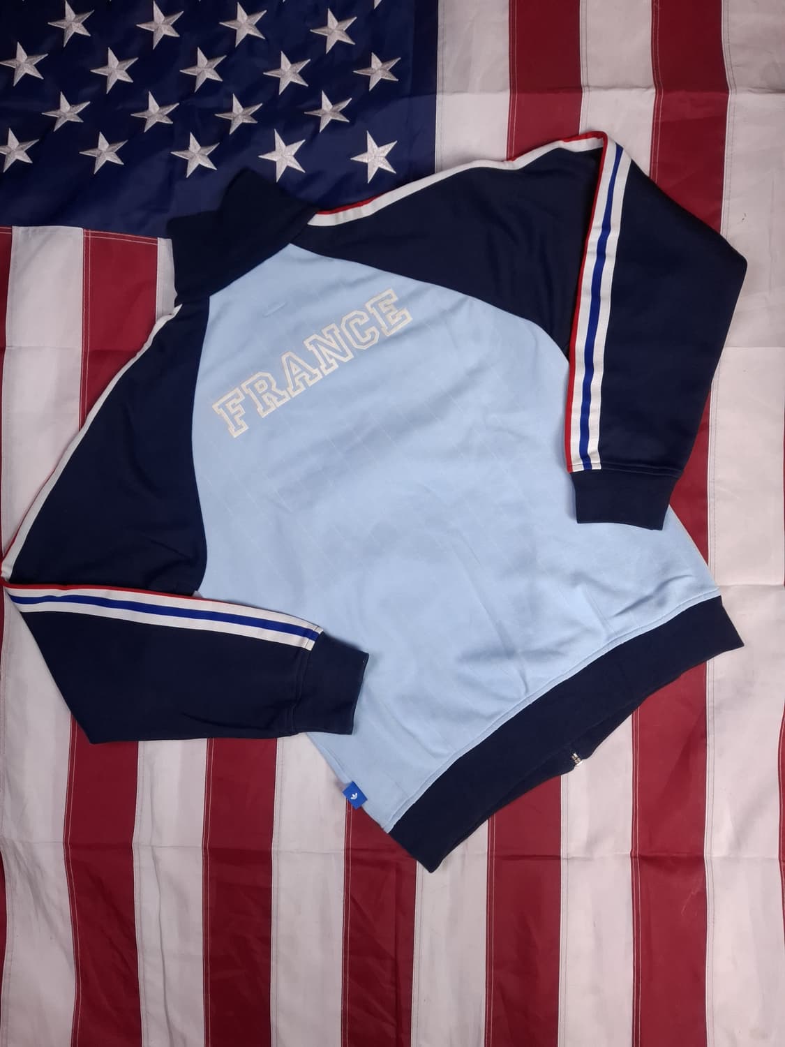 오리지날 일본판 아디다스 프랑스 FFF 1982 트랙탑져지 상품이미지6