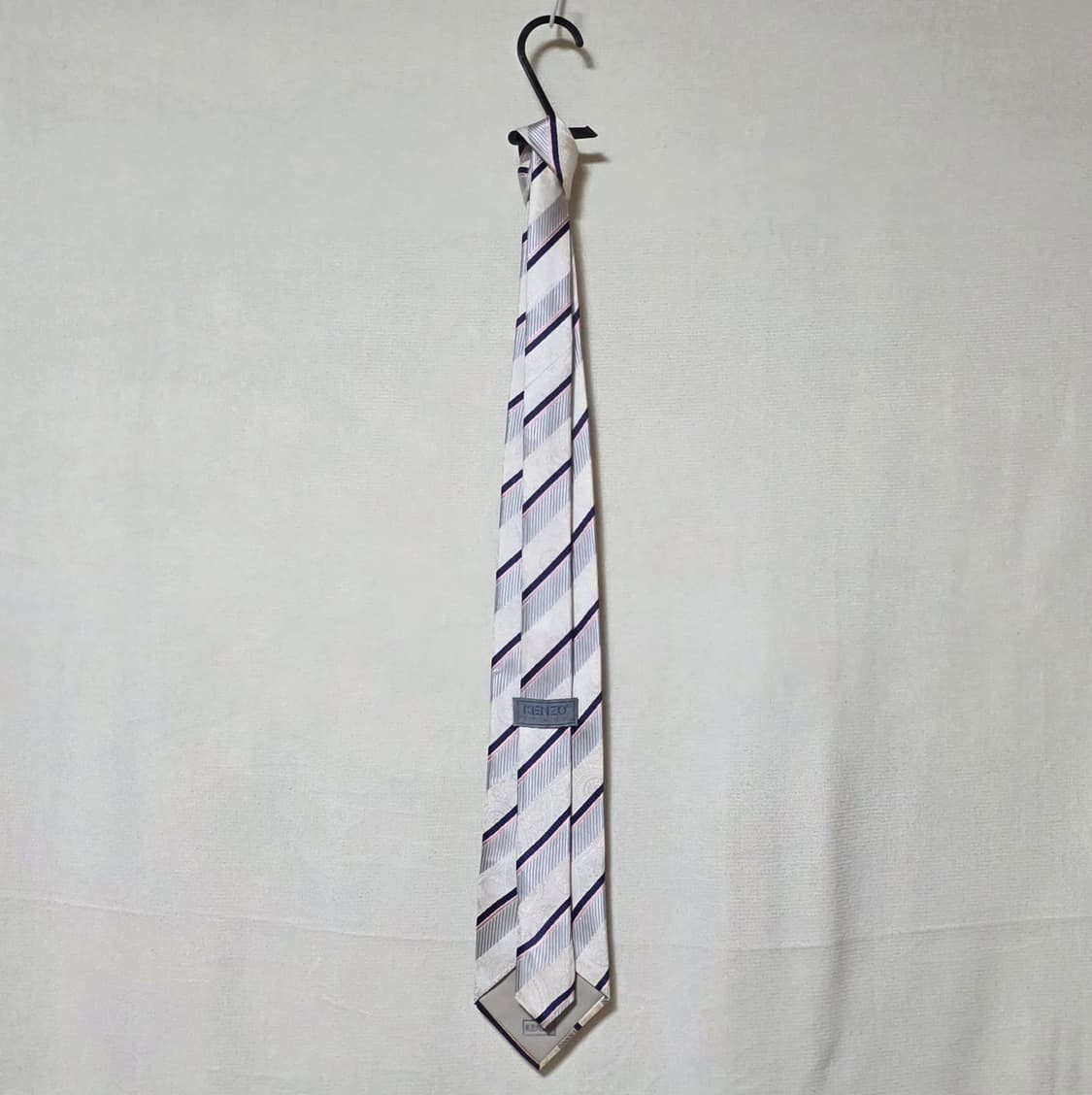 [정품] 켄조 옴므 자가드 스트라이프 실크 넥타이 상품이미지4