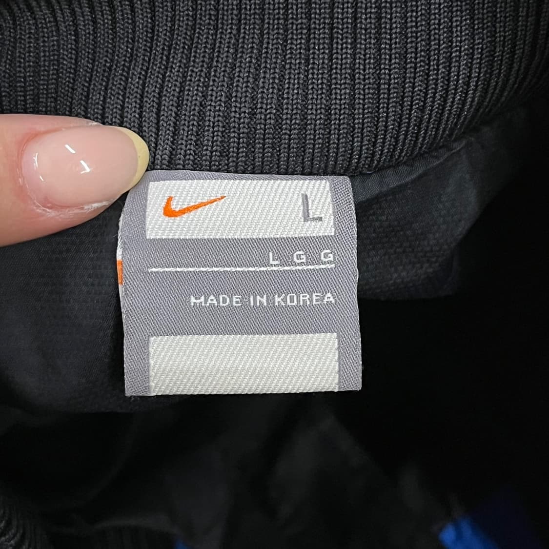[정품/L] 나이키 블랙 블루 바람막이 자켓 b8 상품이미지5