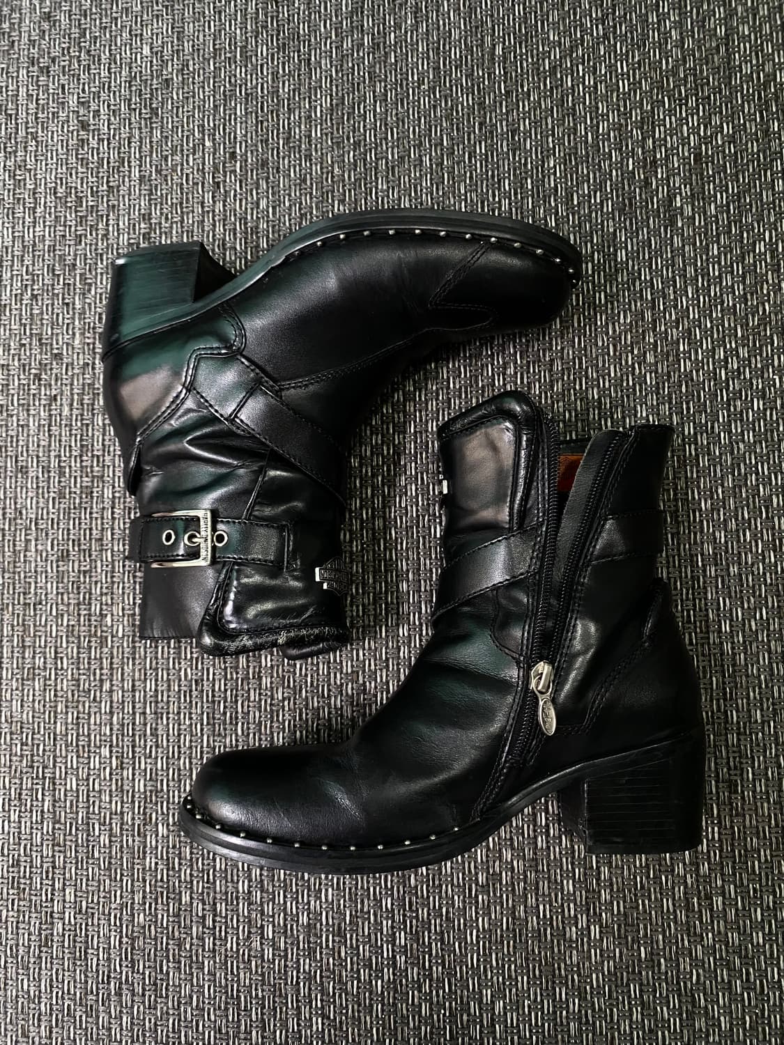 Harley-Davidson]Stud Detail Buckle Biker 상품이미지4