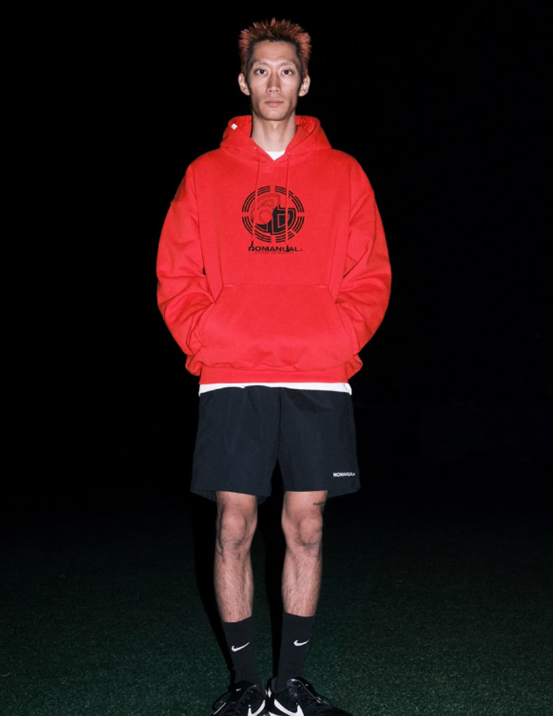 노매뉴얼 팀 코리아 후드 레드 (L) 상품이미지4