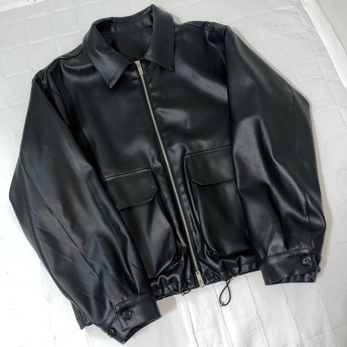 Irony porno began leather bomber jk 상품이미지1