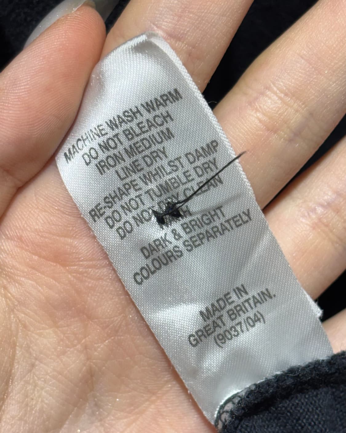 XS 버버리 심볼로고 노바체크 카라 롱슬리브 상품이미지6
