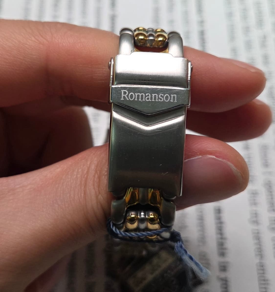 데드스탁] 빈티지 로만손 튤립 그레이판 벤츠핸즈 다이버쿼츠 여성용  상품이미지8