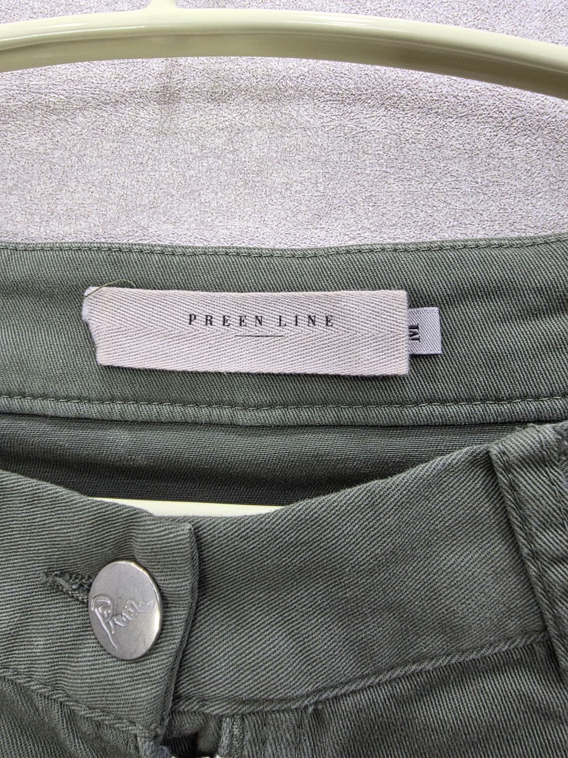PREEN LINE 카키 지퍼 스커트 프린 라인 상품이미지3