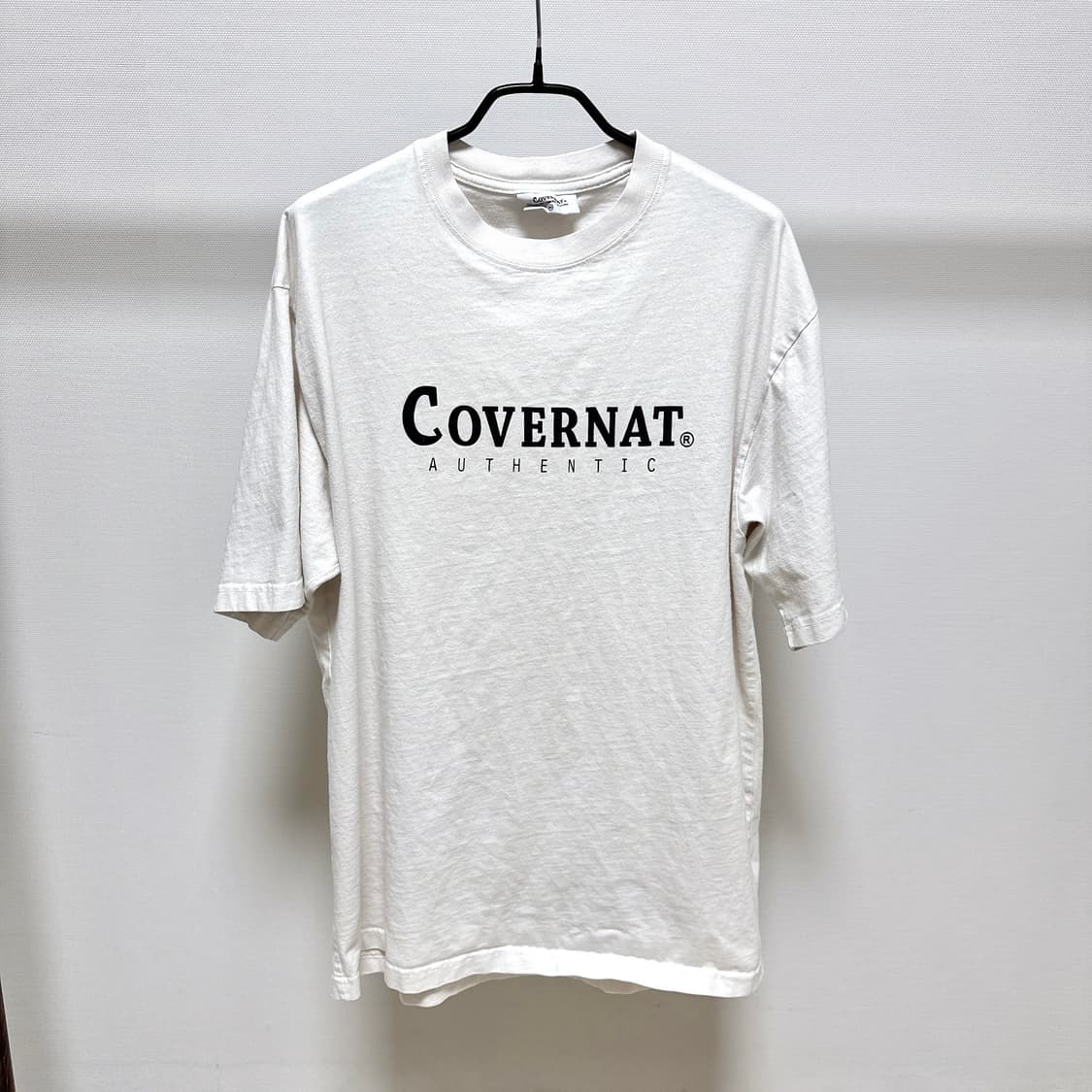 [2XL] 커버낫 어센틱 화이트 반팔 티셔츠 상품이미지1