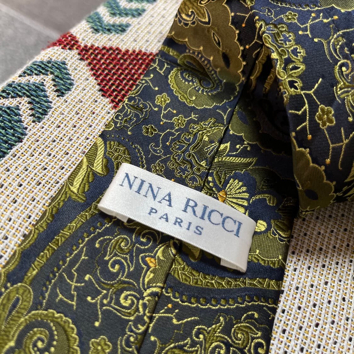 니나리치 NINA RICCI 페이즐리 실크 넥타이  상품이미지3