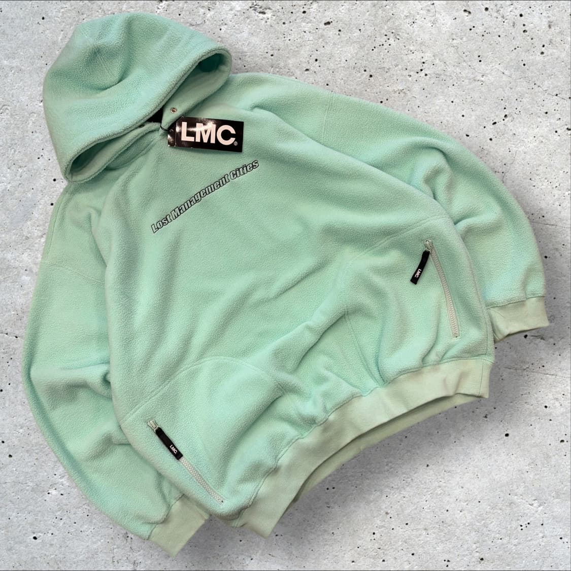 [M] 엘엠씨 LMC 플리스 후드티 민트 D102 상품이미지1