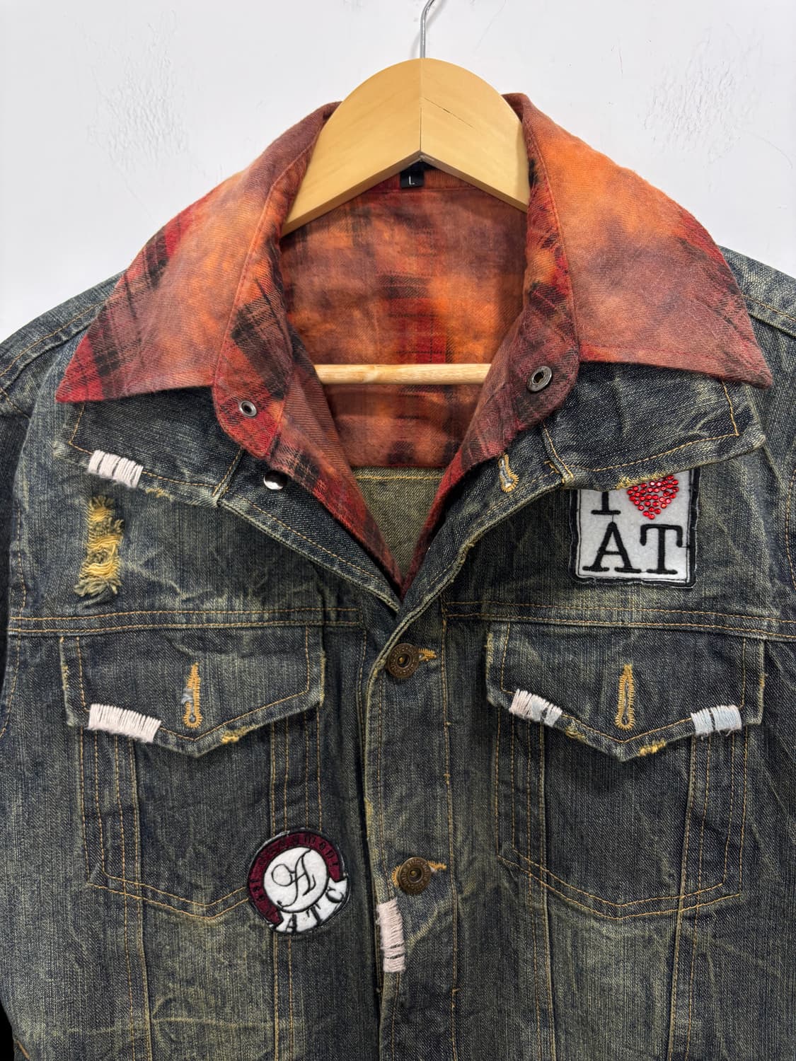 in the attic 셔츠 레이어드 데님자켓 상품이미지6